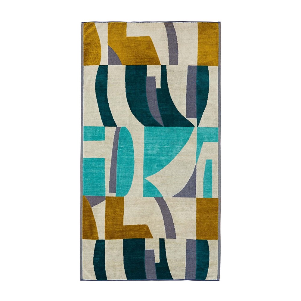 Bodega Geometric Towel by Harlequin in Ochre Yellow